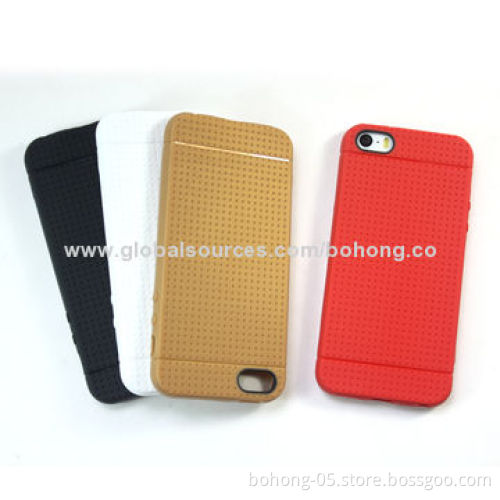Dot Grain TPU Cases for iPhone 5s, Different Color Available, 500 Piece MOQ Each Color